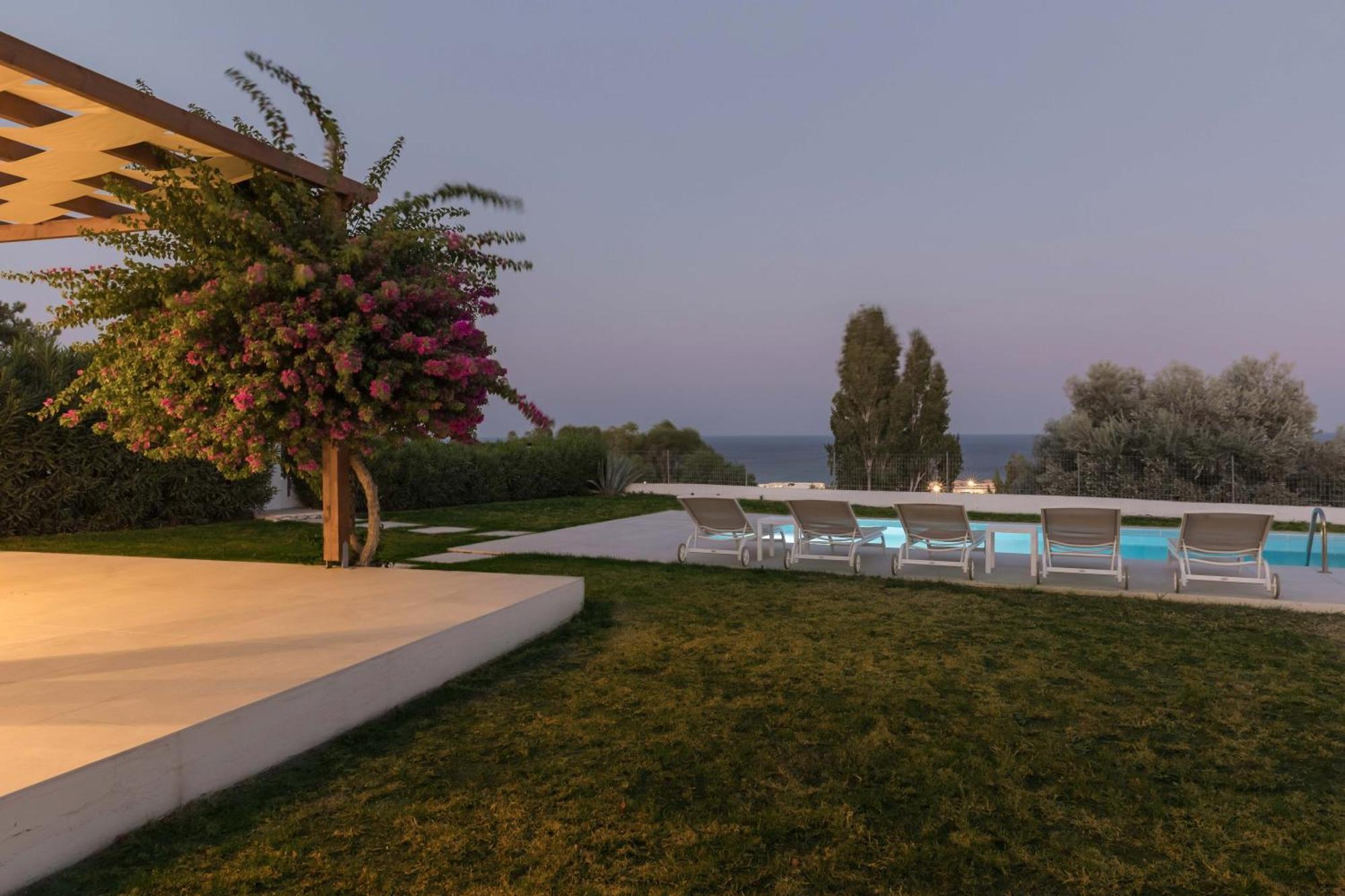 Villa Santa Maria With Private Pool And Sea View Afantou Dış mekan fotoğraf